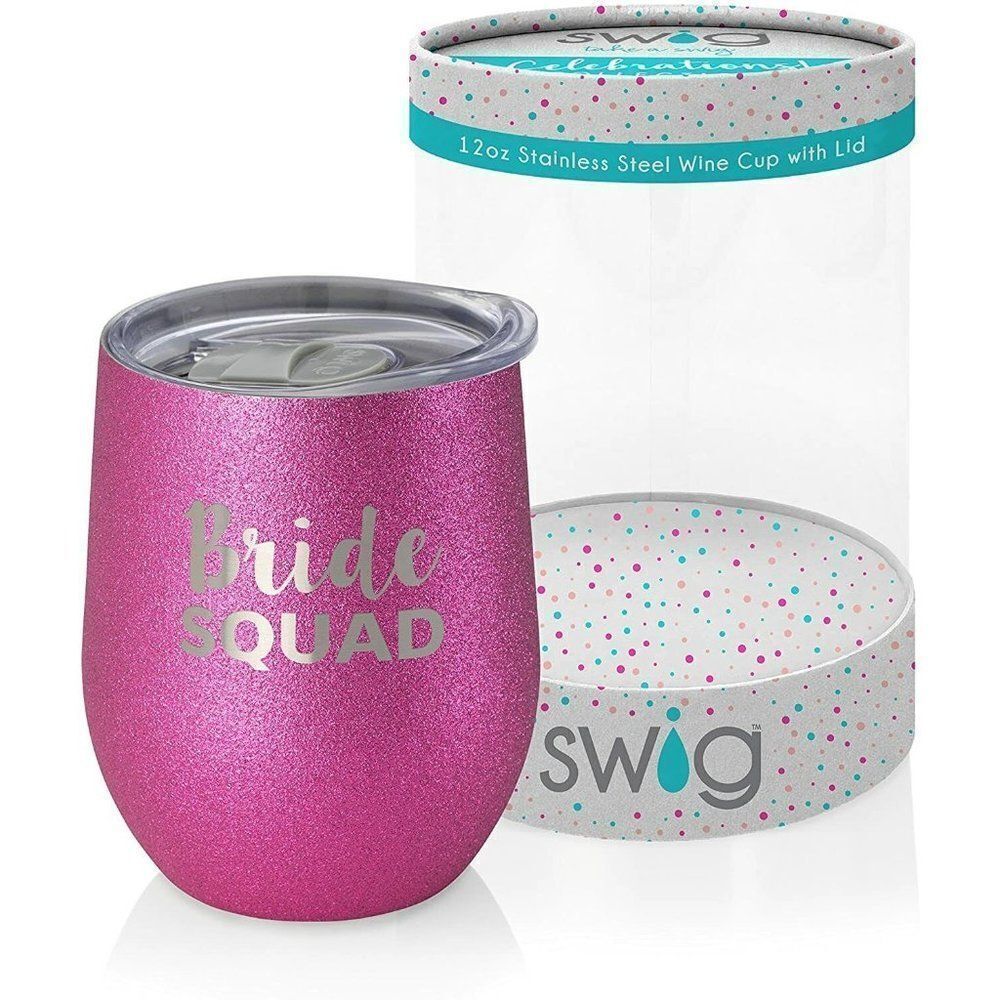 Swig Celebrations 12 Oz Wine - Bride Squad
